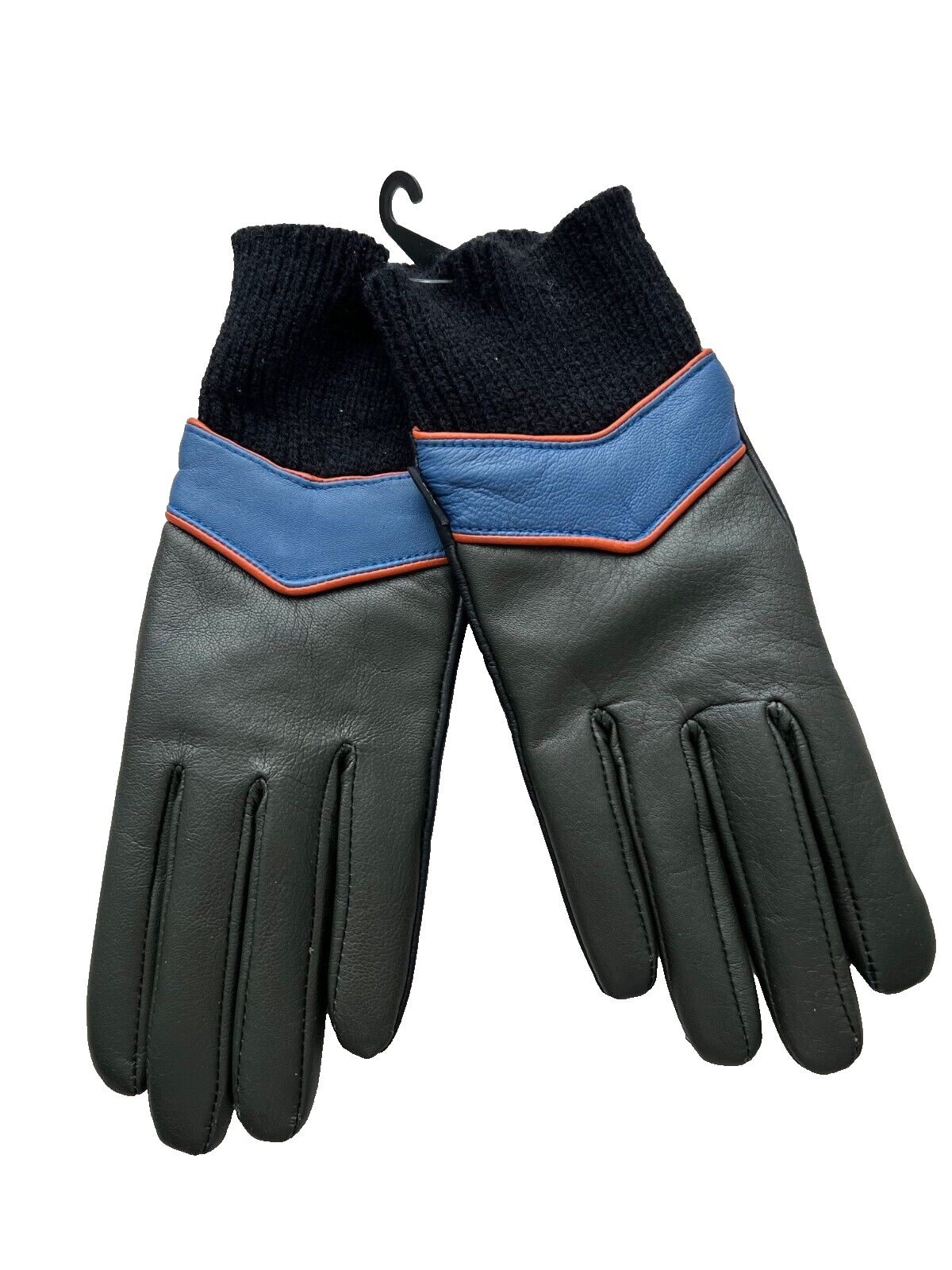 Echo Black Leather Wool Blend Gloves ( S ) - $19.77