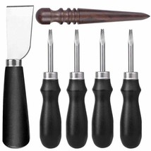 Leather Edge Beveler Wood Leathercraft Edge Slicker Burnisher Skiving 4 ... - $35.38