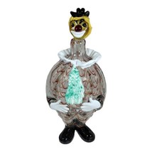 vintage Large Italian Venetian Murano Glass Clown Decanter 13&quot; Hand Blow... - £186.10 GBP
