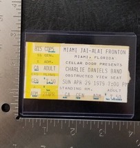 CHARLIE DANIELS BAND - VINTAGE APR 29 1979 MIAMI, FLORIDA CONCERT TICKET... - £11.85 GBP