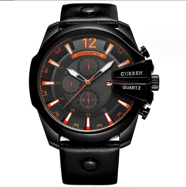 Curren 8176 Mens Wrist Watch Big Dial Calendar Business Quartz Watch Lux... - $30.33