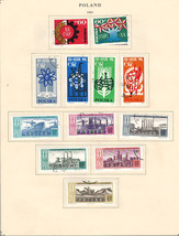 POLAND 1964 Very Fine  Used Stamps Hinged on  List - £0.78 GBP