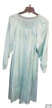 Vintage Shadowline Long Nightgown Light Green Nylon Women&#39;s Medium - USA - £22.77 GBP