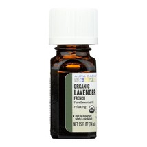 Aura Cacia 100% Pure French Lavender Essential Oil | Certified Organic, GC/MS Te - £20.55 GBP