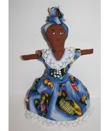 Tropical Island Lady Ragdoll Folk Art Souvenir Rag Doll 10" Stuffed Hand... - $10.40