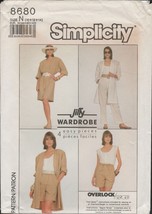 Simplicity 8680 Jiffy Summer Wardrobe Pattern Dress, Duster, Pants, Shorts Uncut - £9.17 GBP