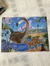 Vintage Hoyle 2000 Glo Puzzle 100 Piece Glow in the Dark Dinosaurs - Complete - £14.44 GBP