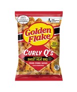 Golden Flake Sweet Heat BBQ Curly Q Pork Skins 3.5oz/ 3pk - $413.77 MXN
