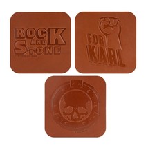 Deep Rock Galactic Abyss Bar Leather Coaster Set - $14.84