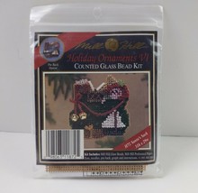 1995 Mill Hill Holiday Ornament VI Counted Glass Bead Kit #H72 Santa's Sack - $7.43