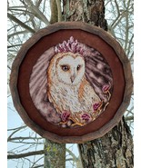 Queen Owl cross stitch Twilight pattern pdf - Round cross stitch owl emb... - $11.99