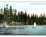 Sailboat at Stanley Park Vancouver British Columbia BC Canada UNP DB Pos... - $3.91