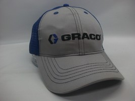 Graco Hat Gray Blue Snapback Trucker Cap - £15.73 GBP