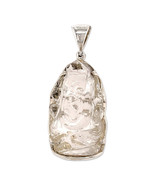 Starborn Carved Ganesh Quartz Pendant Necklace (22&quot;) Clear - $170.05