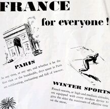 1952 France Paris Travel Destination Advertisement Sphere UK Import E91A - €8,58 EUR