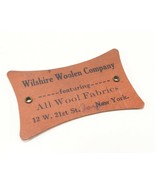 Vintage Wilshire Woolen Company All Wool Fabrics Hang Tag Advertisement - £6.90 GBP