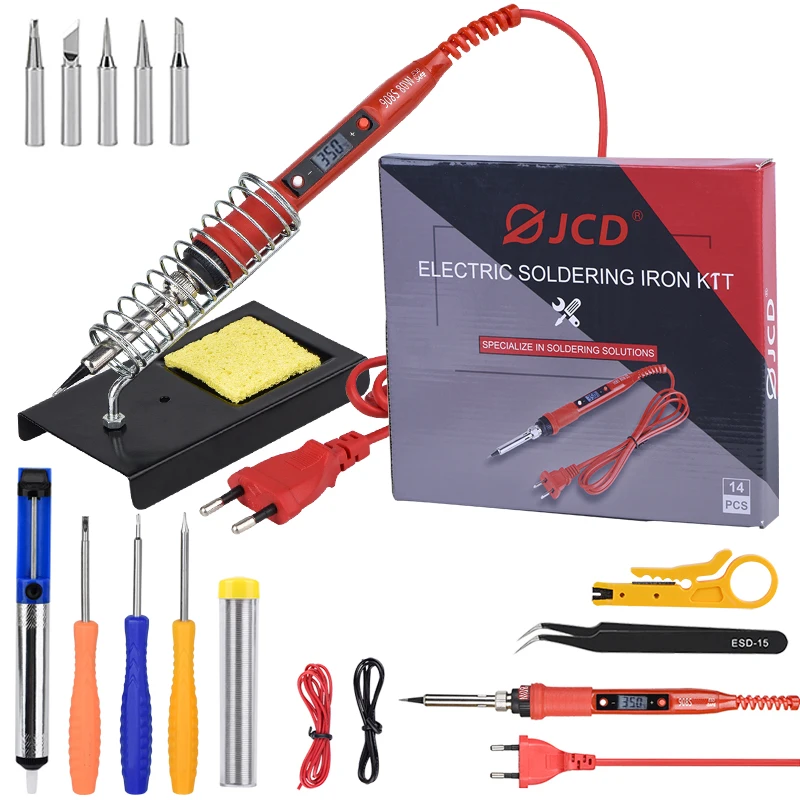 JCD 80W Digital Electric Soldering  Temperature Adjustable LCD display With mult - £301.51 GBP