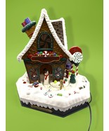 Vtg 1999 Holiday Creations Lighted Animated Gingerbread House Christmas ... - $57.49