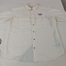 Columbia AM9154 Omni-Shield Men's White Cascades  Explorer Shirt Pockets Size L image 9