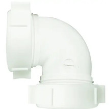 PLUMB PAK PP55-5W Sink Drain Pipe 90° Elbow w/Reducing Washer, 1-1/2&#39;&#39; i... - $7.90