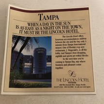 1980s Lincoln Hotel Tampa Florida Vintage Print Ad pa11 - £6.35 GBP