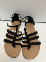 American Eagle Black Velvet Sandals Size 9 1/2 - £13.80 GBP