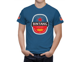 Bintang Beer Blue T-Shirt, High Quality, Gift Beer Shirt - £25.49 GBP