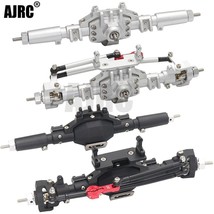  Diamond-Shaped Aluminum Alloy Complete Front &amp; Rear Axle for 1/10 RC Crawler Tr - £72.54 GBP