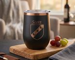 Scott Irish Coat of Arms Stemless Wine Travel Tumbler - $27.44