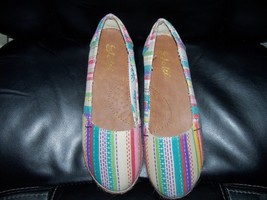 Yoki Striped Espadrils Size 9M Women NEW - £29.57 GBP