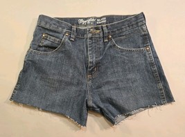 Wrangler Retro Relaxed Straight Denim cut off jean shorts Waist Sz 30 In... - €16,30 EUR