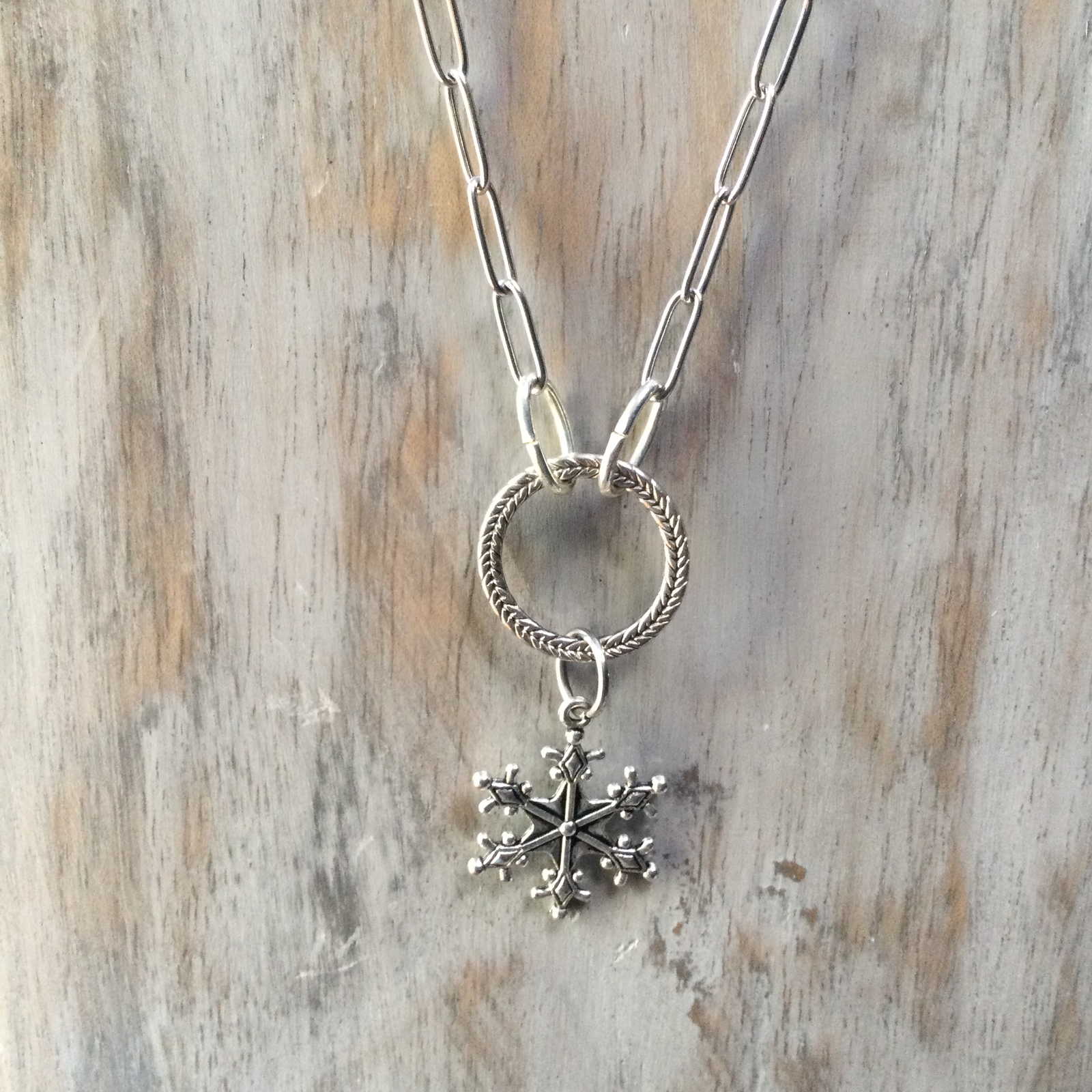 Snowflake Charm Necklace  - $28.00