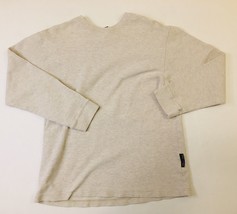 Vintage Men&#39;s Structure Pullover L/S Shirt Size Small Oatmeal Heather 1990s - $23.00