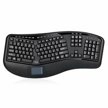Adesso WKB-4500UB - Wireless Ergonomic Desktop Touchpad Keyboard, Split ... - $99.99