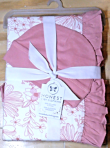Honest Baby Clothing Organic Stroller Pink  Blanket &amp; Cap Set Baby Showe... - £14.55 GBP