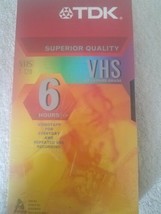 TDK VHS Blank Video Casette Tape T-120 6 Hours Superior Quality - £15.71 GBP