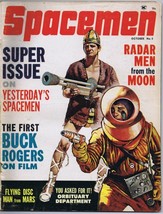 ORIGINAL Vintage October 1962 Spacemen Magazine #5 Buck Rogers - £54.91 GBP