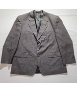 Men&#39;s Gianelli Uomo Black Gingham Polyester Blend Sports Coat - Size 48R - £38.03 GBP