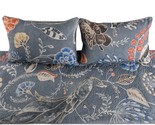 Peacock Willow - Linen Blue Decorative Bed Runner and Pillow Cover - $99.98 - $154.29