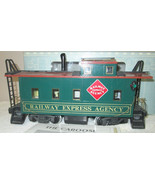 REA 12105 RAILWAY EXPRESS AGENCY CABOOSE W/ SMOKE, LIGHTING &amp; METAL WHEE... - $2,810.57 MXN