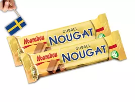 2 Bars of Marabou Dubbel Nougat, Dubble Nougat 43g (1,51oz), Swedish cho... - $11.90