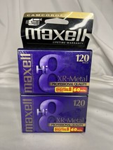 2 Pack Maxell XR-Metal 120 Hi8 60 Digital 8 Camcorder Video Tapes Factor... - £11.73 GBP