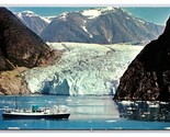 Tracy Arm SS Glacier Queen Yukon Star AK Alaska UNP Chrome Postcard Z5 - $2.92