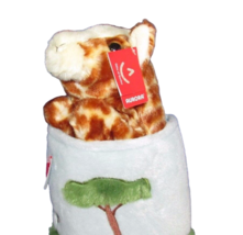 Aurora plush pop up giraffe hand puppet pretend play w/ tag - £5.74 GBP