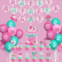 Mothers Day Party Supplies - Pink Red Blue Mothers Day Decorations With 12Pcs Mo - $22.99