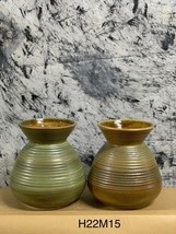 Vintage pottery flower vase Handmade in Vietnam Ceramic Vase H22 cms - £67.16 GBP