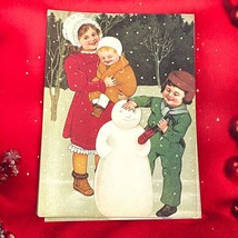 Vintage 1983 Mrs. Grossman&#39;s Christmas Greeting Cards 14 Set Children En... - £34.78 GBP