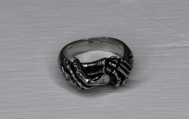 The Pact Skeleton Hand Ring Size 9.5 Alchemy Gothic English Pewter - £33.14 GBP