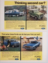 1973 Print Ad Ford Pickup Truck,Bronco,Ranchero,Club Wagon Van  - £10.14 GBP