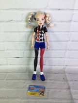 2015 Mattel DC Comics Super Hero Girls Harley Quinn 12in Action Doll With Outfit - £10.97 GBP